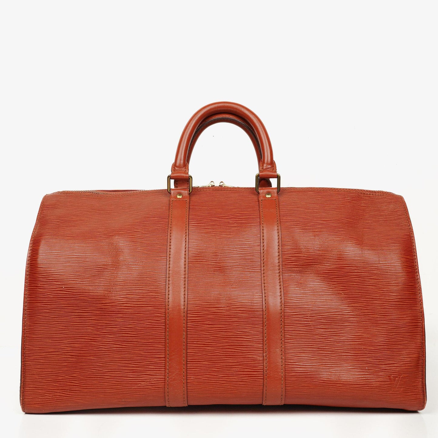 Louis Vuitton Keepall 45 Brown EPI Leather Travel Bag