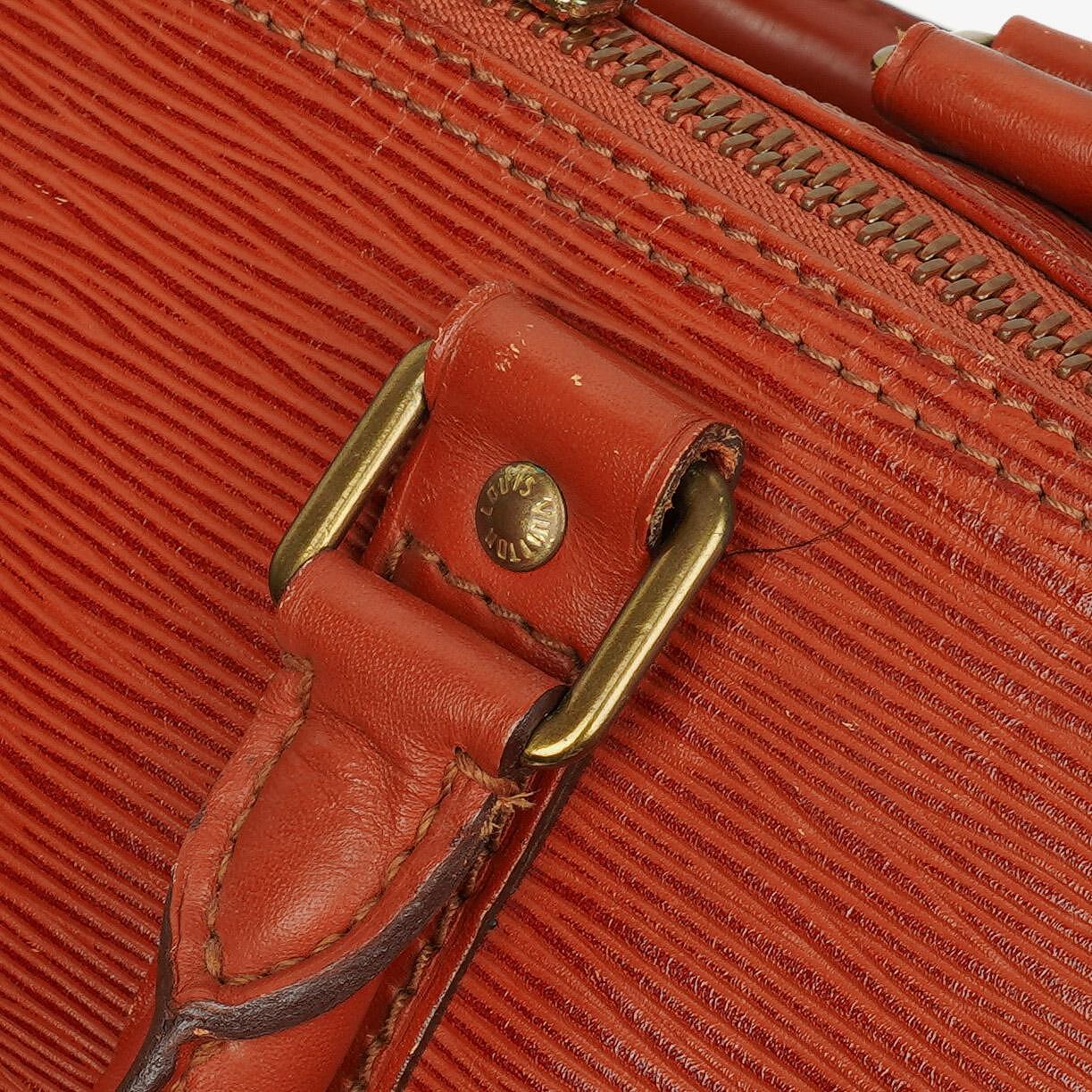 Louis Vuitton Keepall 45 Brown EPI Leather Travel Bag