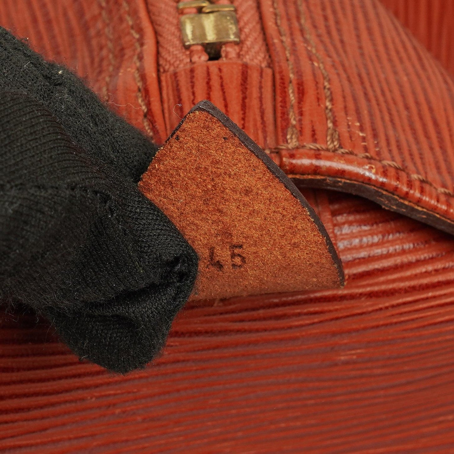 Louis Vuitton Keepall 45 Brown EPI Leather Travel Bag