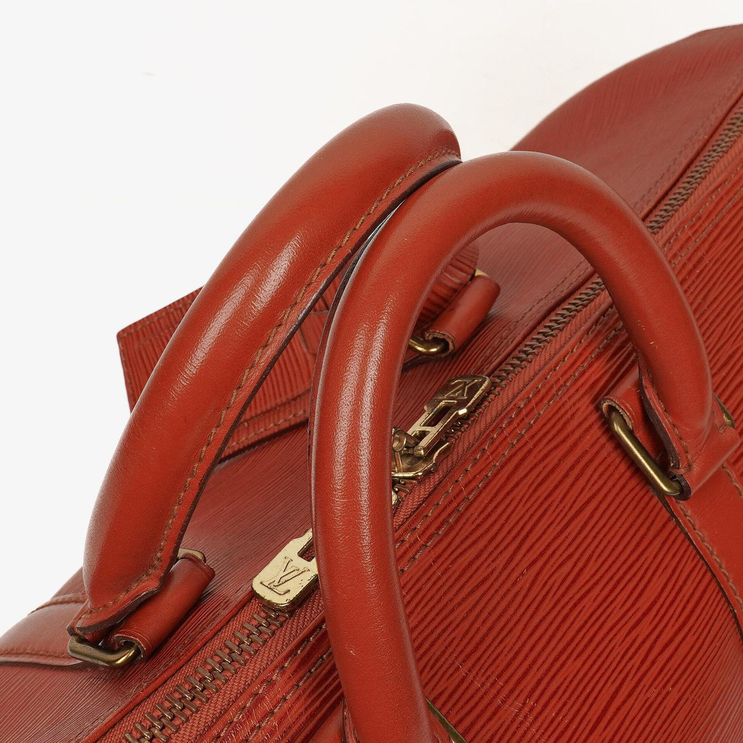 Louis Vuitton Keepall 45 Brown EPI Leather Travel Bag