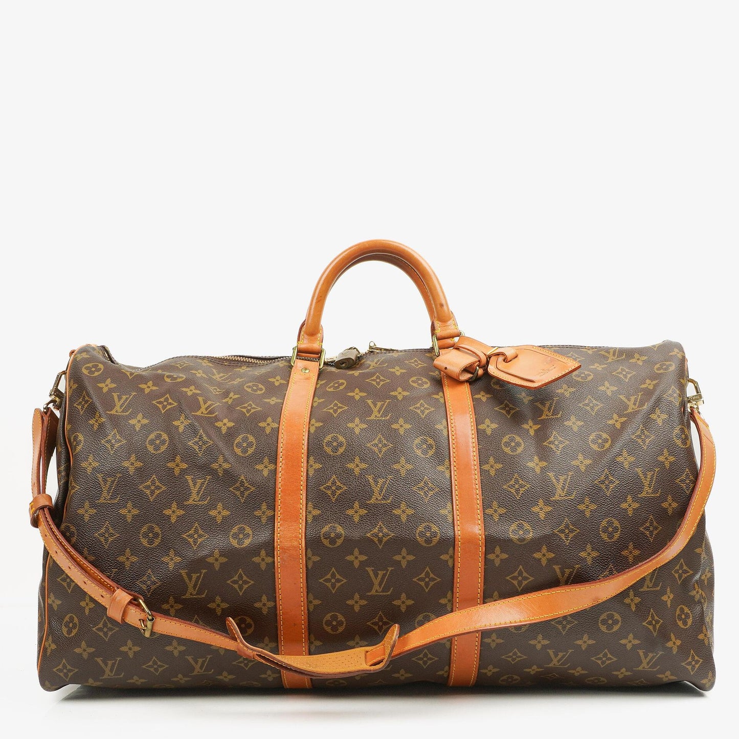 Louis Vuitton Keepall 60 Bandoulière Monogram Canvas Travel Bag