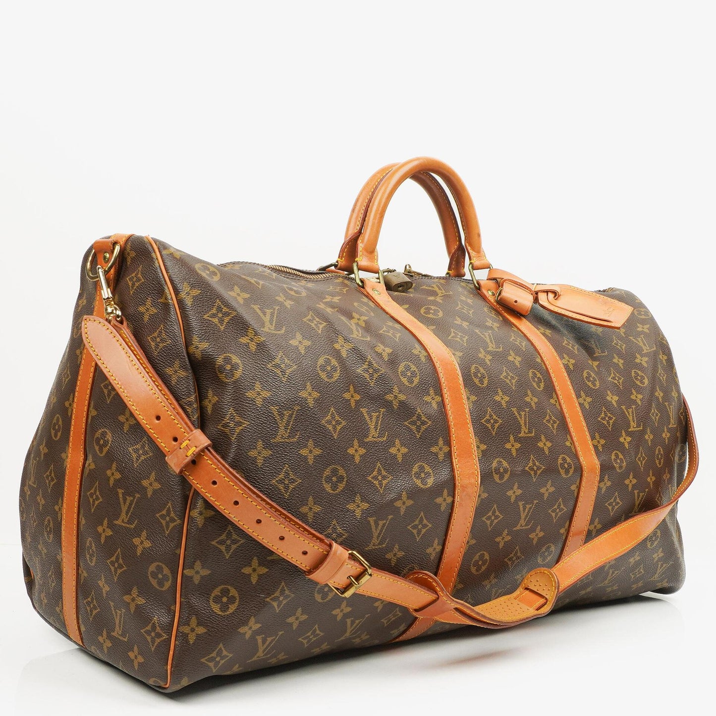 Louis Vuitton Keepall 60 Bandoulière Monogram Canvas Travel Bag