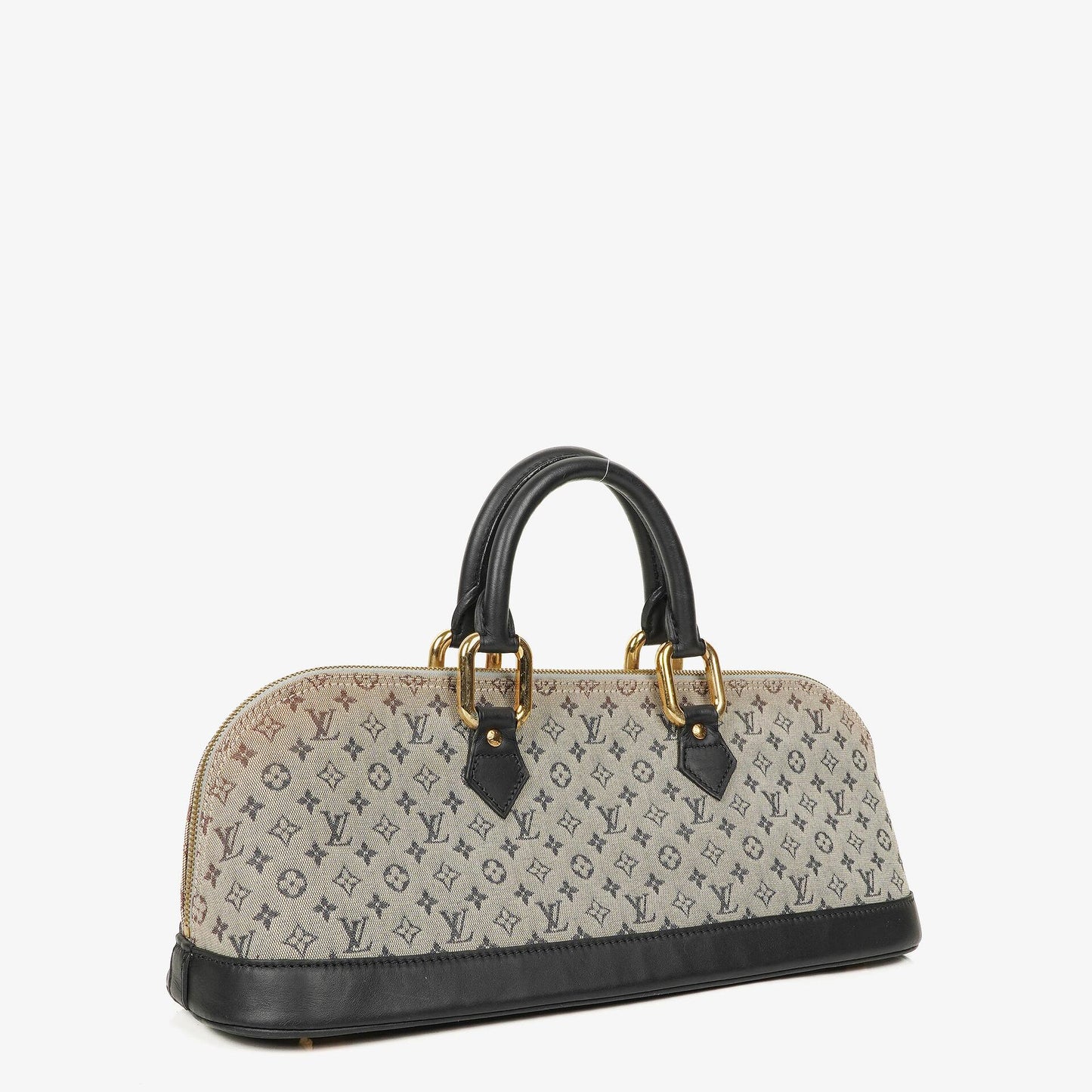 Louis Vuitton Mini Alma Long Blue Monogram Handbag