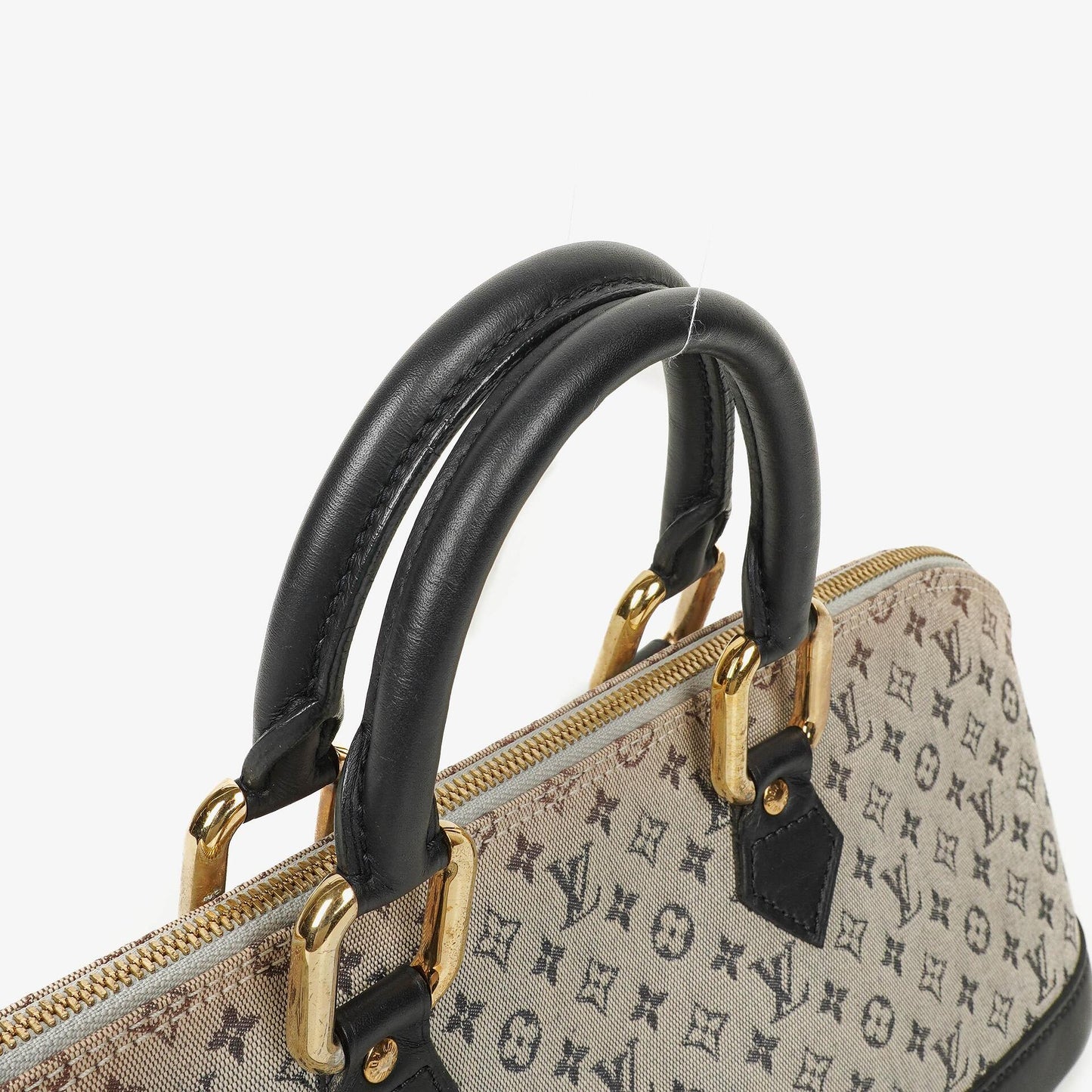 Louis Vuitton Mini Alma Long Blue Monogram Handbag