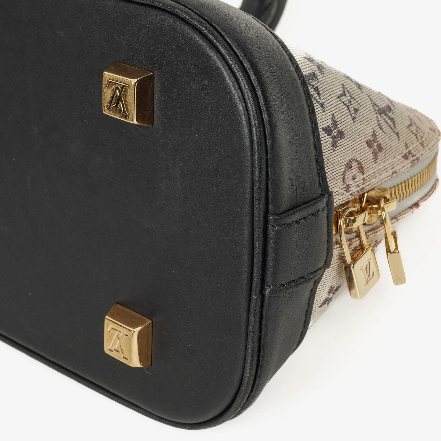 Louis Vuitton Mini Alma Long Blue Monogram Handbag