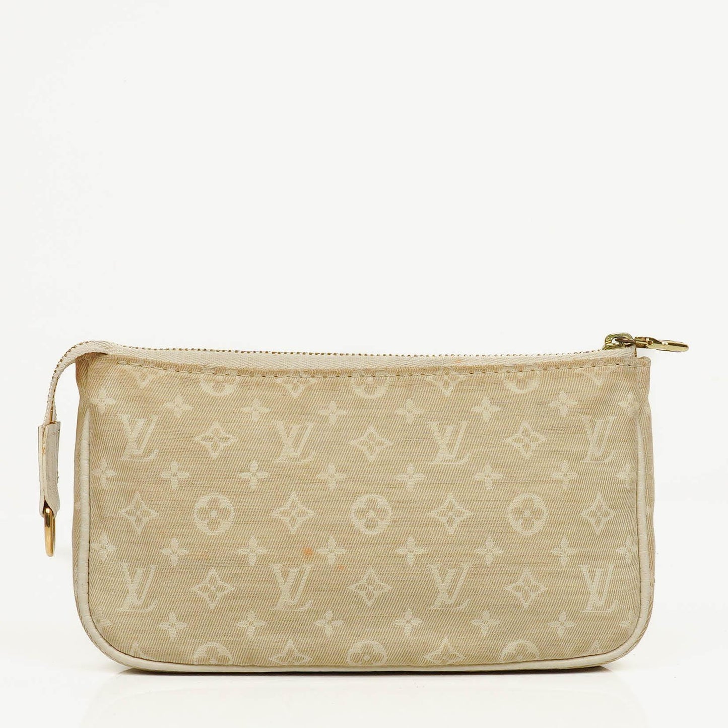 Louis Vuitton Mini Pochette Accessoires Mini Lin Dune Clutch Handbag