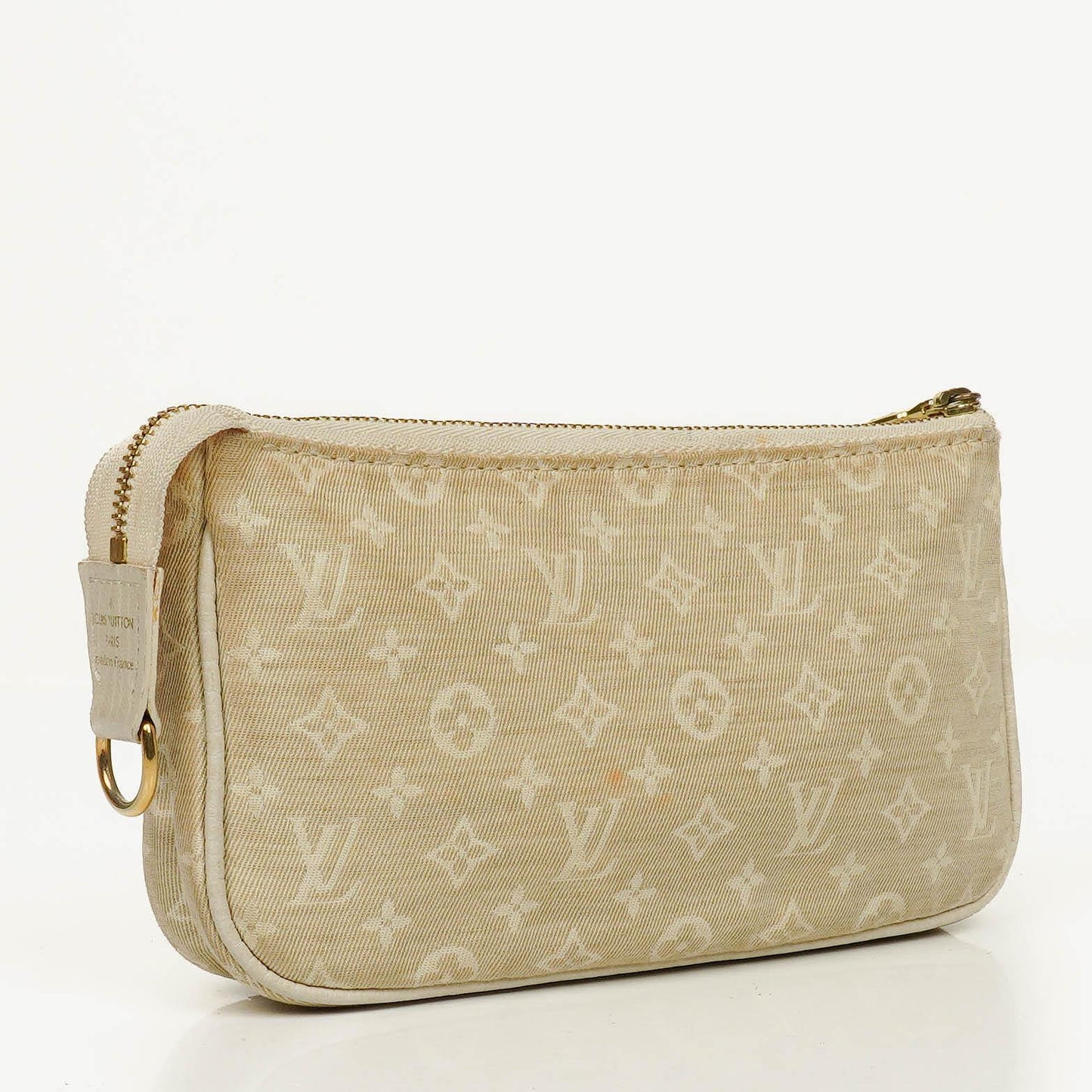 Louis Vuitton Mini Pochette Accessoires Mini Lin Dune Clutch Handbag