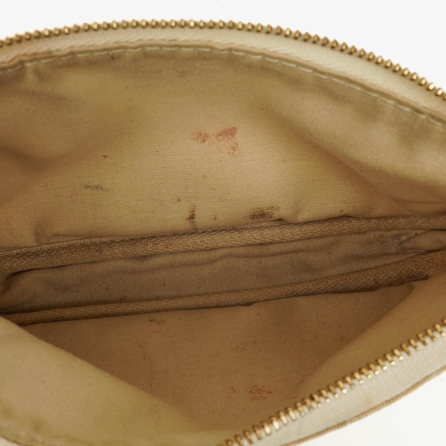 Louis Vuitton Mini Pochette Accessoires Mini Lin Dune Clutch Handbag