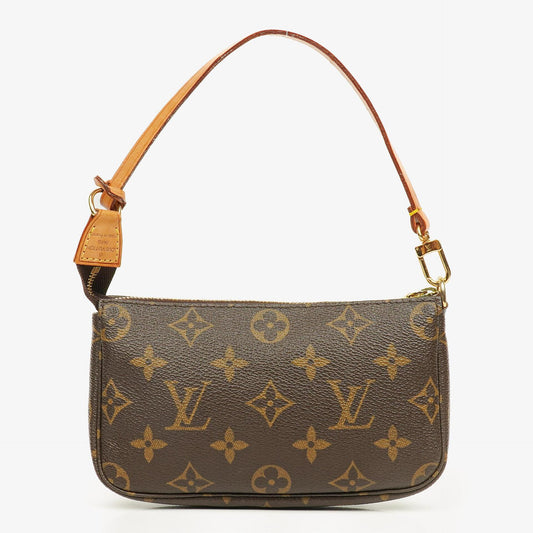 Louis Vuitton Mini Pochette Accessoires Monogram Canvas Clutch Handbag
