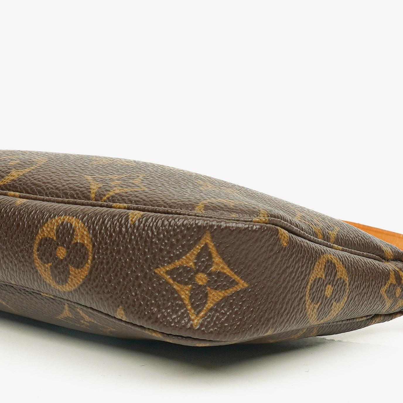 Louis Vuitton Mini Pochette Accessoires Monogram Canvas Clutch Handbag