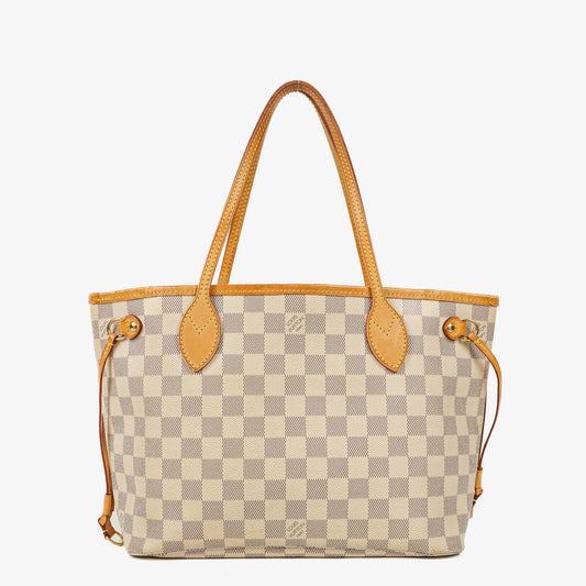 Louis Vuitton Neverfull PM Damier Azur Canvas Tote Bag
