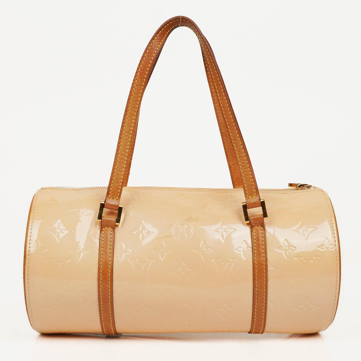Louis Vuitton Papillon 30 Bedford Cream Beige Monogram Vernis Leather Bag