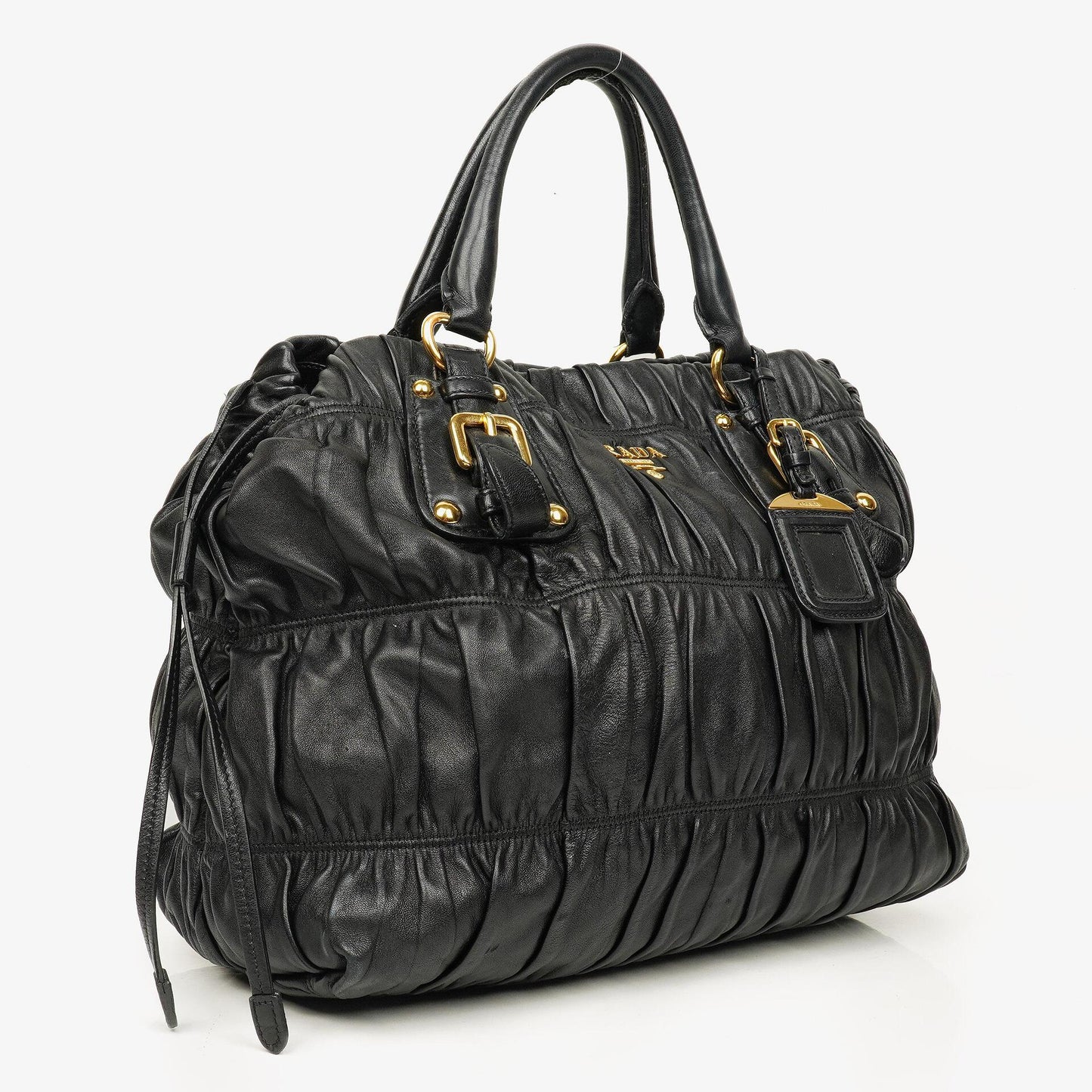 Prada Black Nappa Gaufre Leather Bag