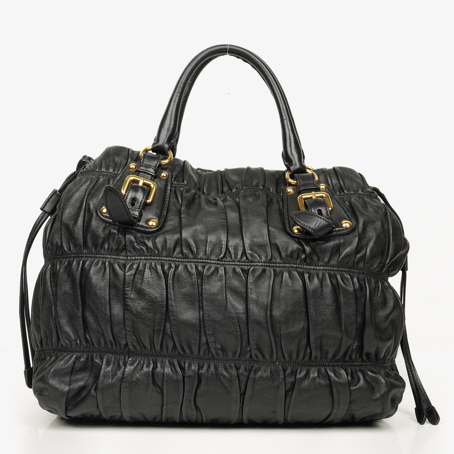 Prada Black Nappa Gaufre Leather Bag