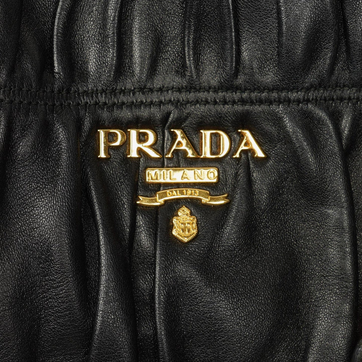 Prada Black Nappa Gaufre Leather Bag
