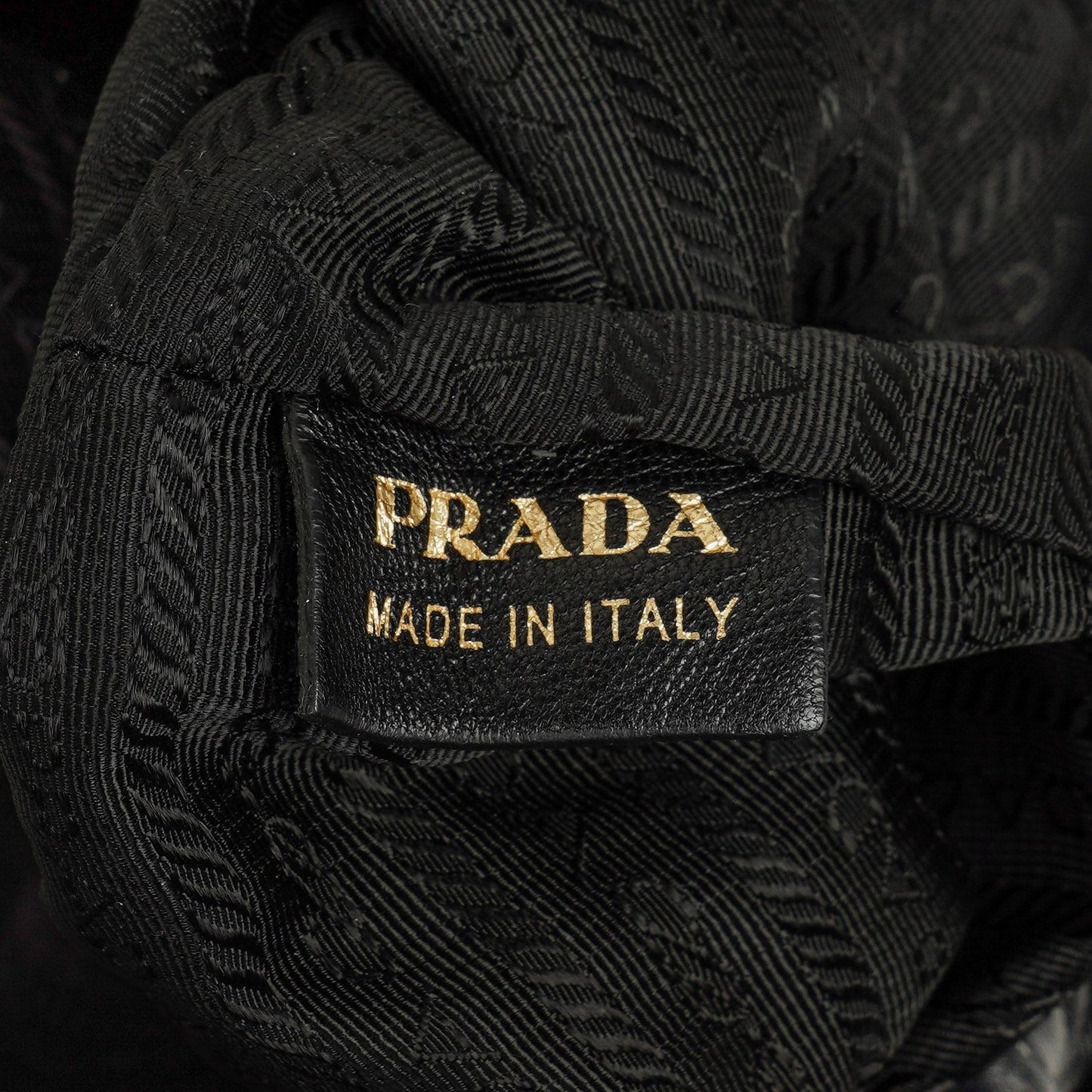 Prada Black Nappa Gaufre Leather Bag